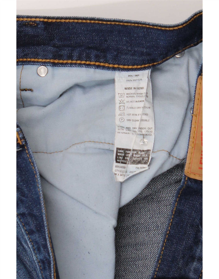 Levi's Herren Slim Jeans W36 L34 Blaue Baumwolle