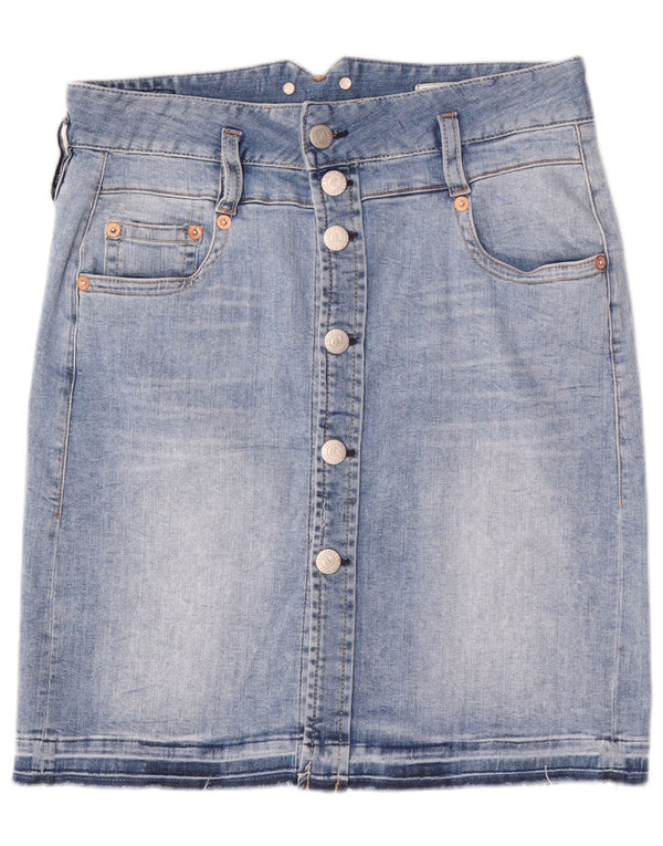 Herrlicher Damen Jeansrock W29 mittelblaue Baumwolle