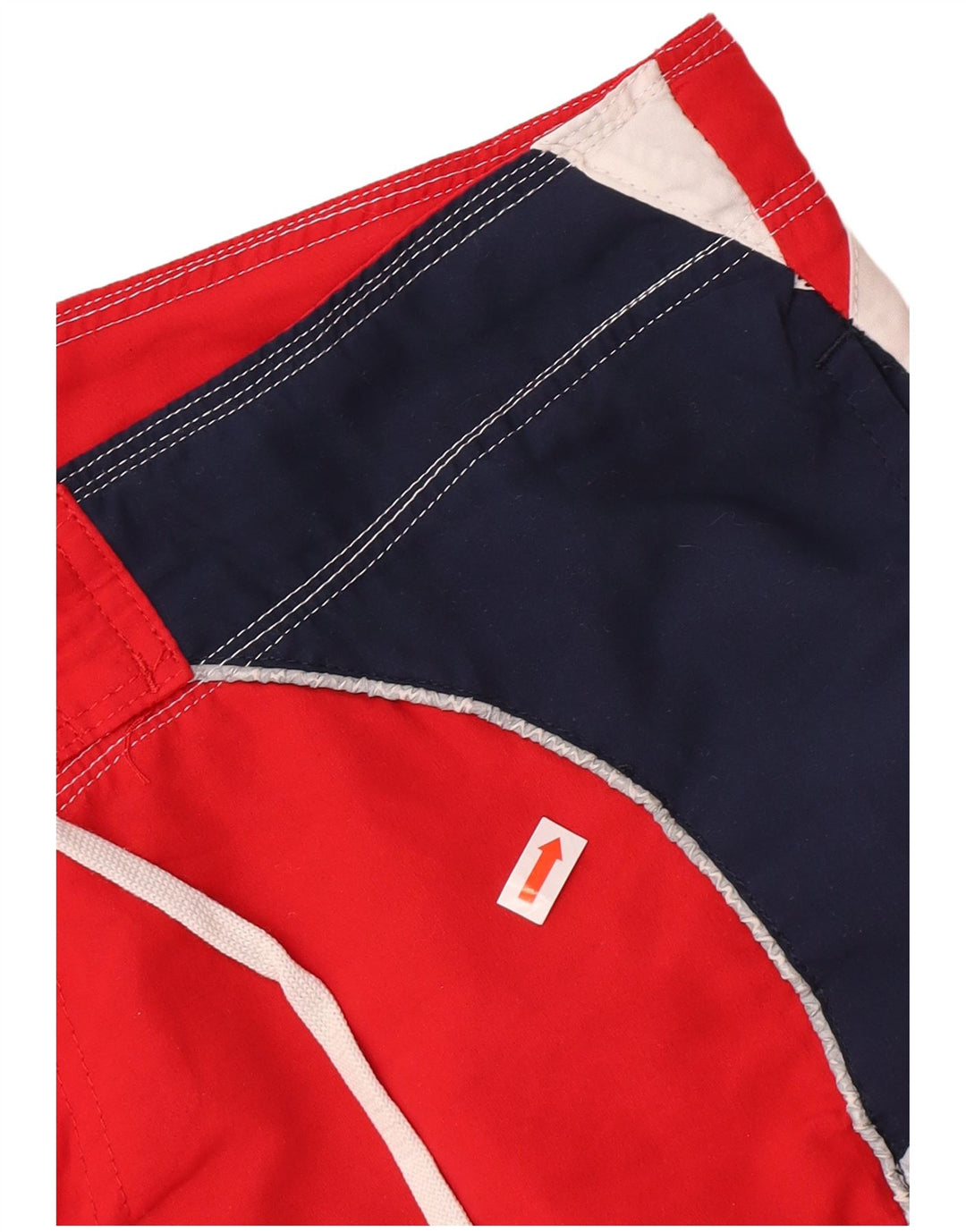 Diadora Herren-Badeshorts mit Grafik, XL, rotes Farbblock-Polyester