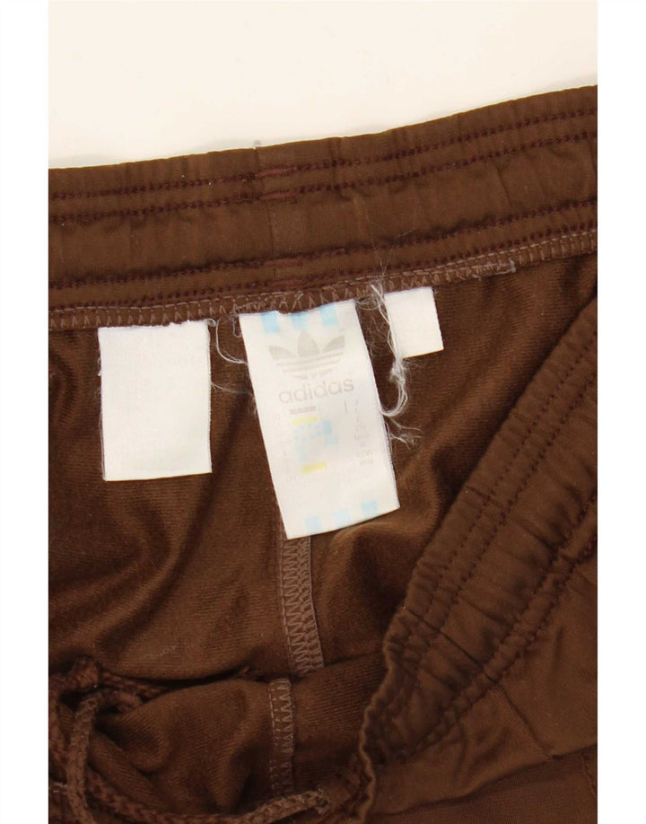 Adidas Herren Trainingshose Jogger UK 38/40 Mittelbraunes Polyester