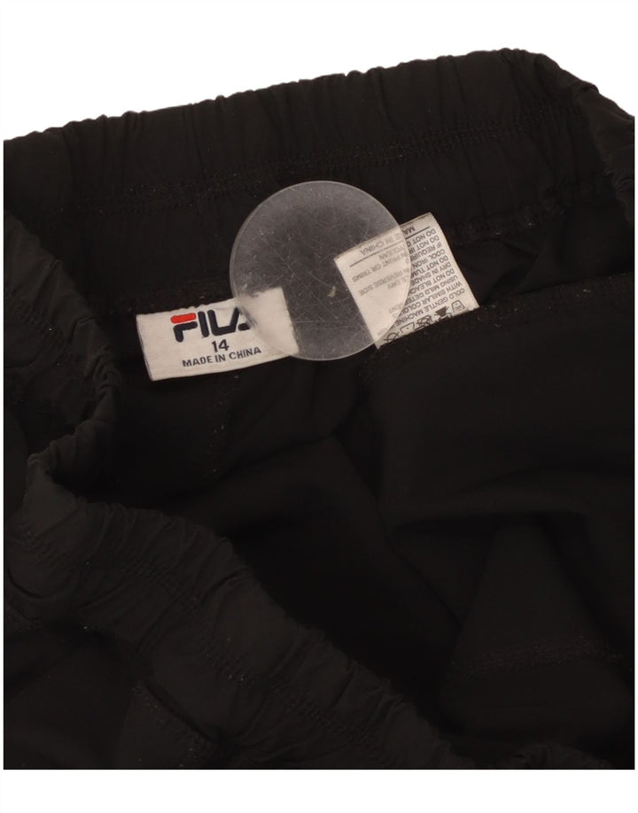 Fila Damen Trainingshose Jogger UK 14 Large Schwarz Polyester