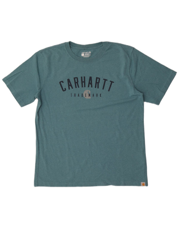 Carhartt Herren Relaxed Fit Graphic T-Shirt Top Large Grün Baumwolle