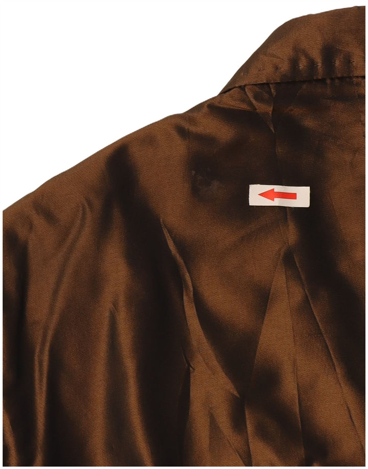 Dolce & Gabbana Herren-Blazer mit 2 Knöpfen, IT 50, großes braunes Polyester