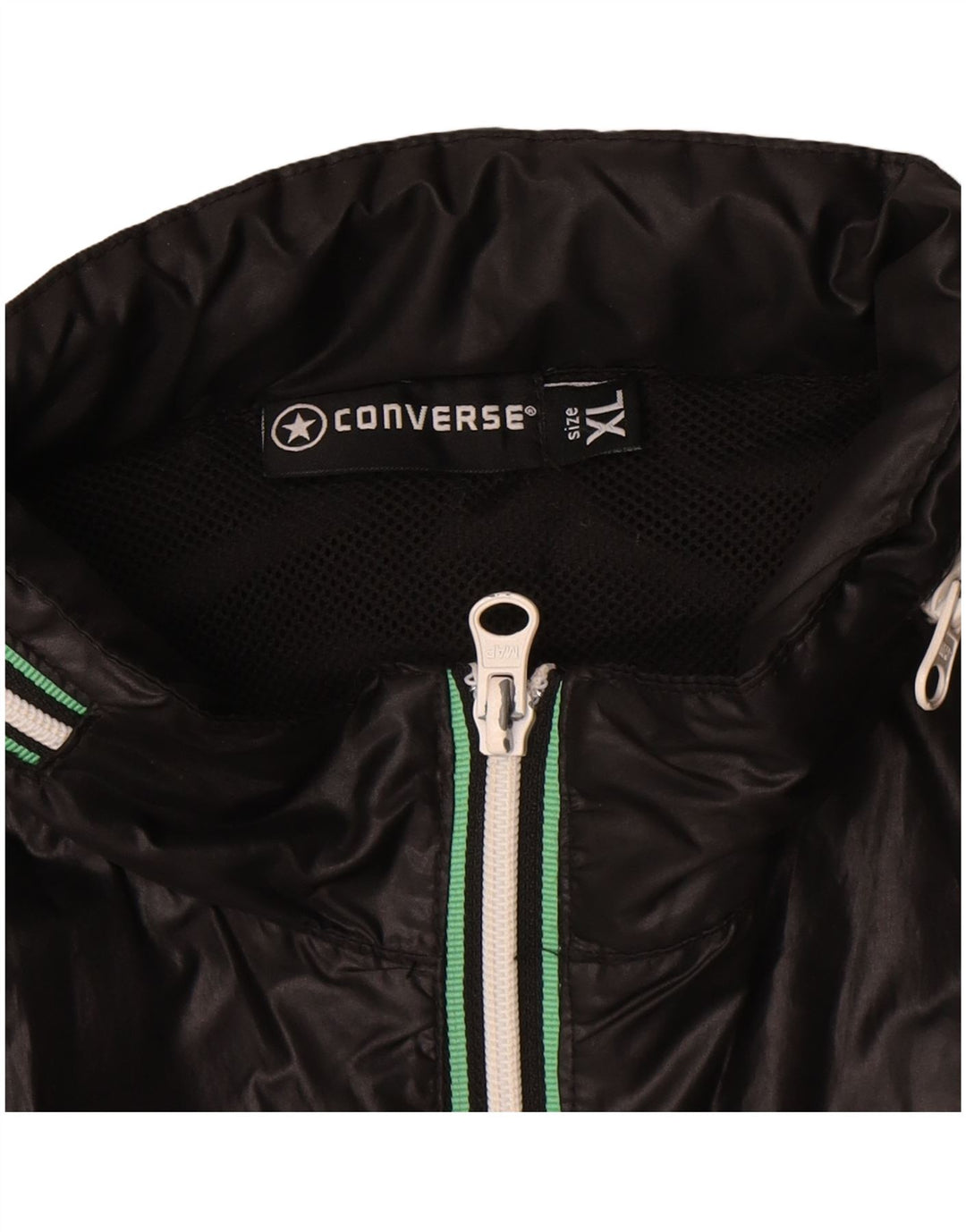 Converse Herren Windjacke UK 42 XL Schwarz Polyester