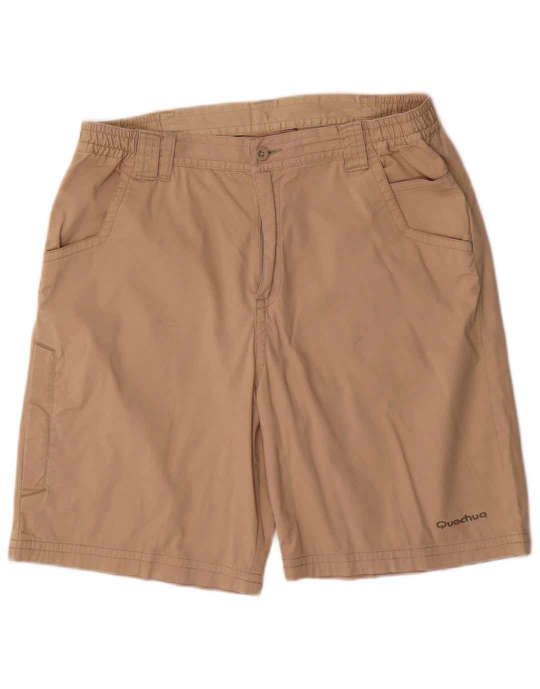 Decathlon Herren Quechua Cargo Shorts W34 Large Beige Baumwolle