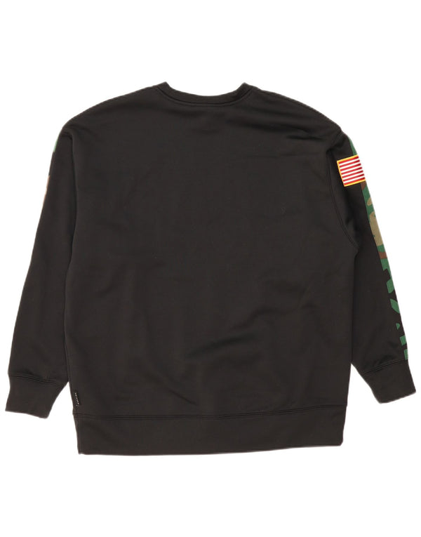 JORDAN Herren North Carolina Sweatshirt Pullover Medium Schwarz Camouflage