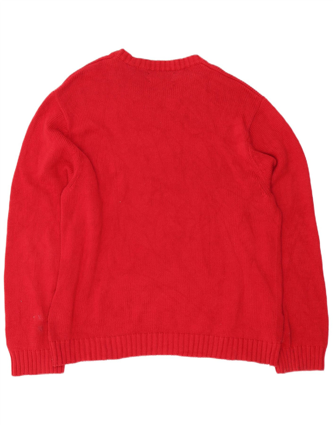 Chaps Herren-Pullover mit U-Boot-Ausschnitt, XL, rote Baumwolle