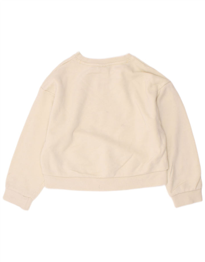 Nike Mädchen-Sweatshirt mit Grafik, 5–6 Jahre, mittelbeige Baumwolle
