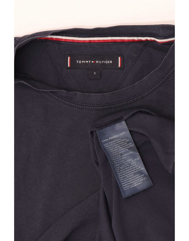 Tommy Hilfiger Herren T-Shirt Top Small Marineblau Baumwolle