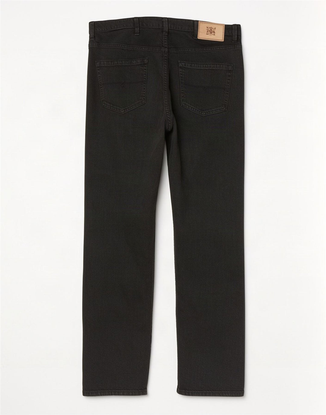 Marks & Spencer Herren-Jeans mit normaler Passform, gerade Passform, W38, L31, schwarze Baumwolle