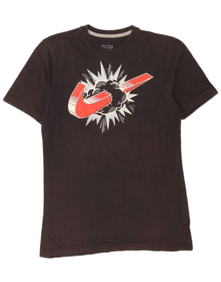 Nike Herren-T-Shirt mit normaler Passform, mittelschwarz, Baumwolle
