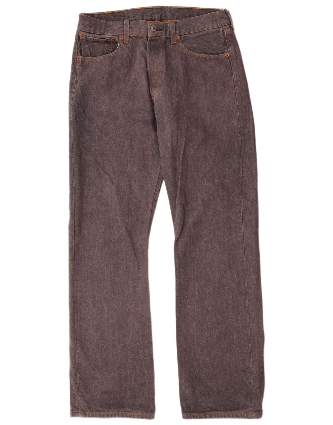 Levi's Herren 501 Straight Jeans W32 L32 Graue Baumwolle