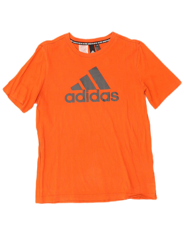 Adidas Jungen Regular Graphic T-Shirt Top 13-14 Jahre Orange Baumwolle Sport