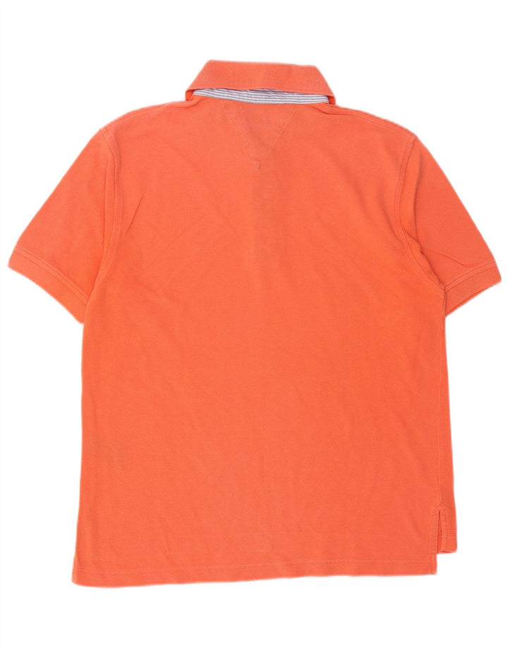 TOMMY HILFIGER Herren Poloshirt Mittelorange Baumwolle