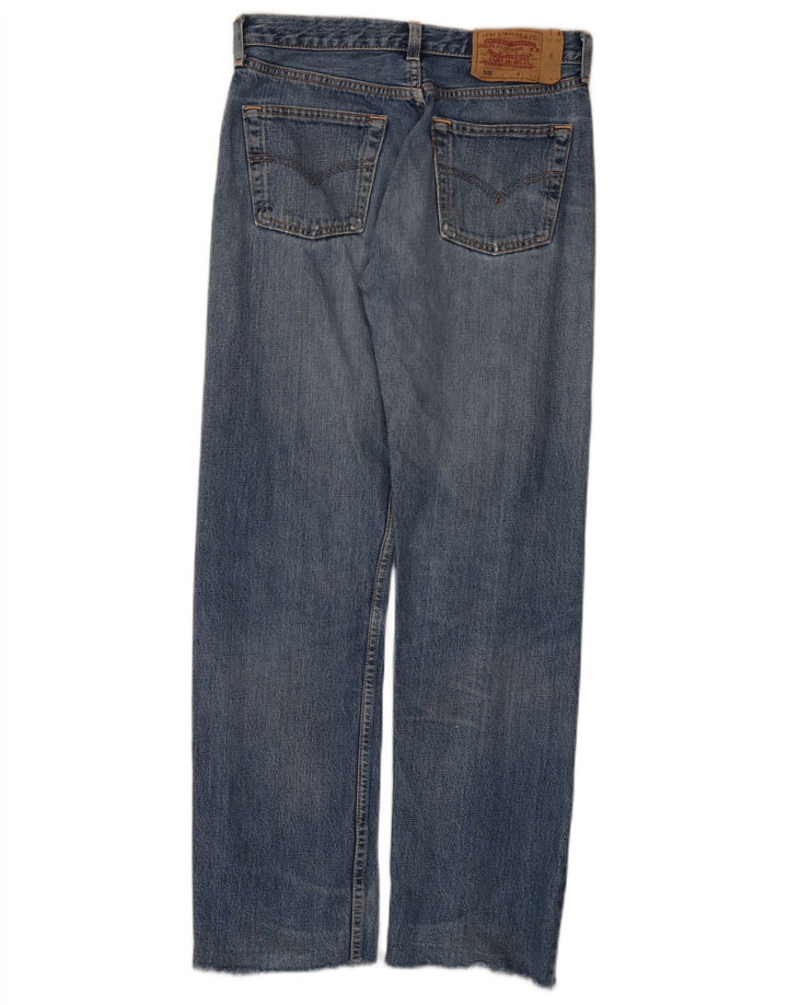 Levi's Damen 501 Straight Jeans W30 L30 Blaue Baumwolle