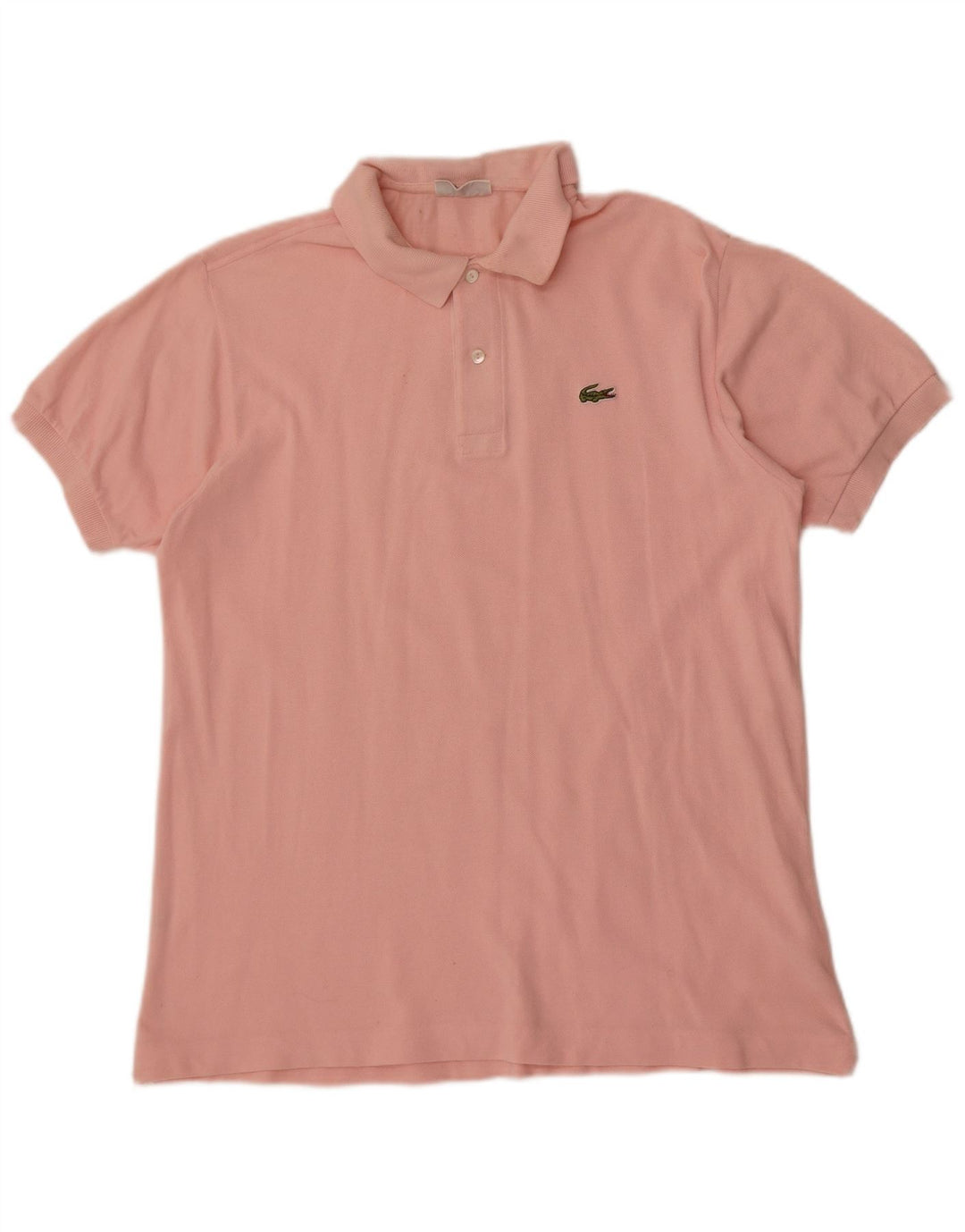 Lacoste Herren-Poloshirt, Größe 5, groß, rosa Baumwolle