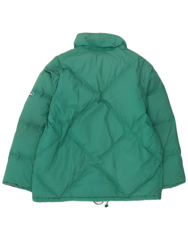 Diadora Herren Loose Fit Reversible Wattierte Jacke UK 40 Large Grün Polyester
