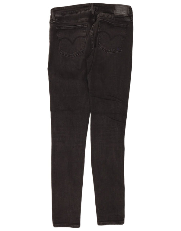 Levi's Damen 711 Skinny Jeans W28 L30 Schwarze Baumwolle