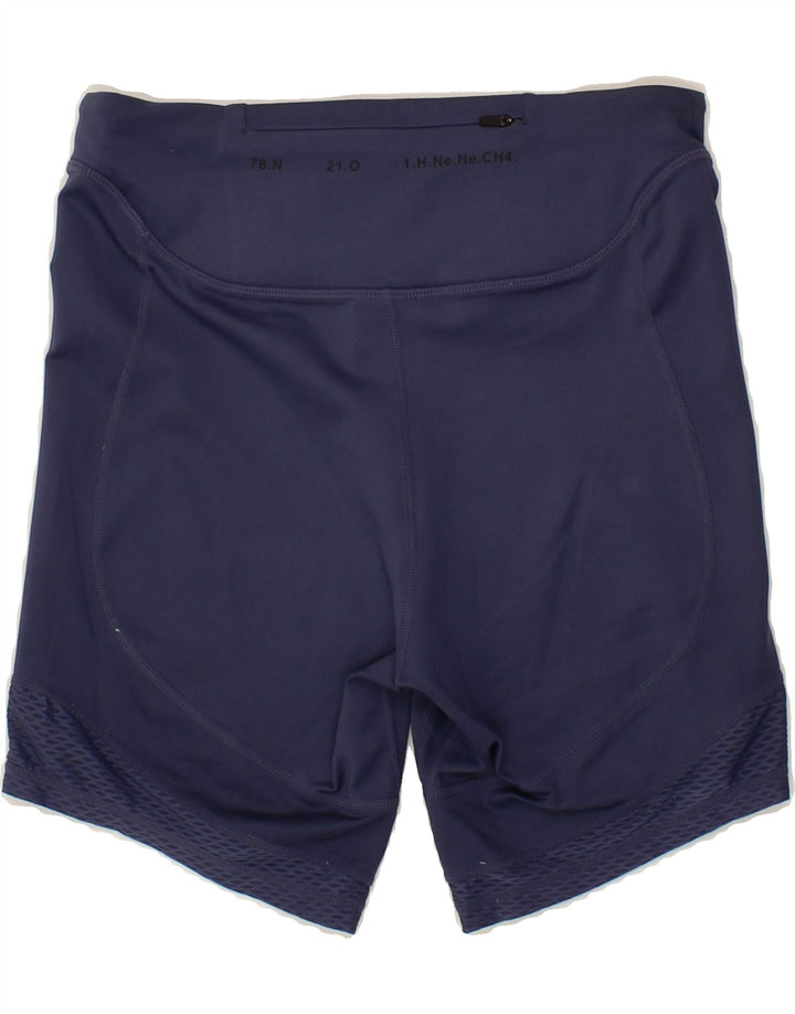 NIKE Womens Dri Fit Sport Shorts UK 14 Medium Navy Blue Polyester Vintage Nike and Second-Hand Nike from Messina Hembry 