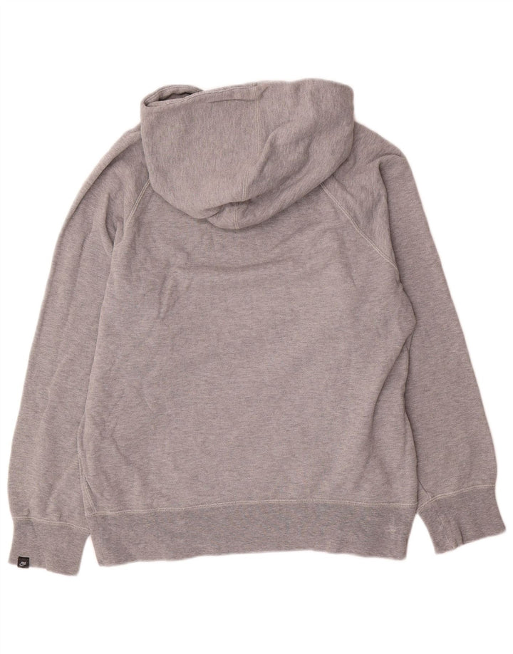Nike Herren-Kapuzenpullover mit Grafik, Größe S, graue Baumwolle