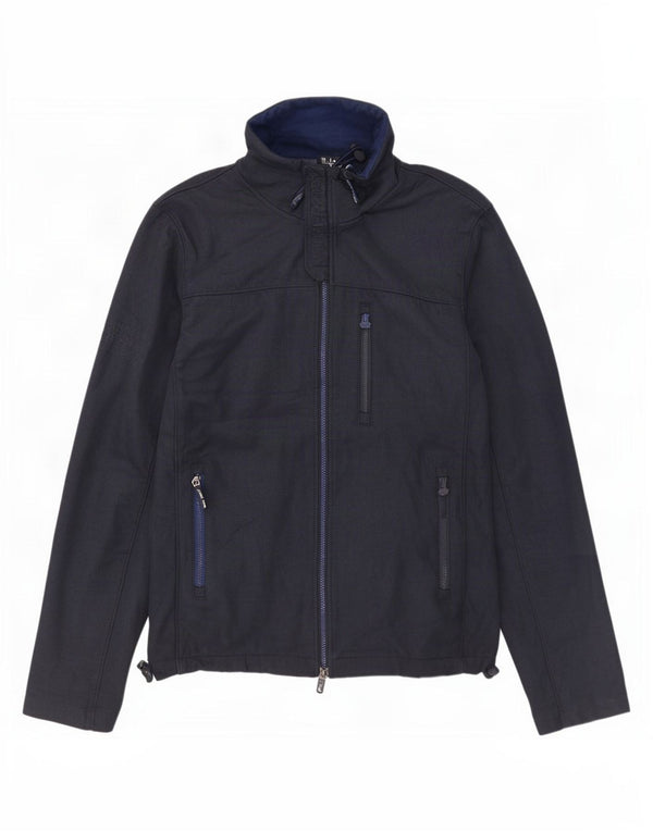 Superdry Herren Windtrekker Windjacke UK 42 XL Marineblau Polyester