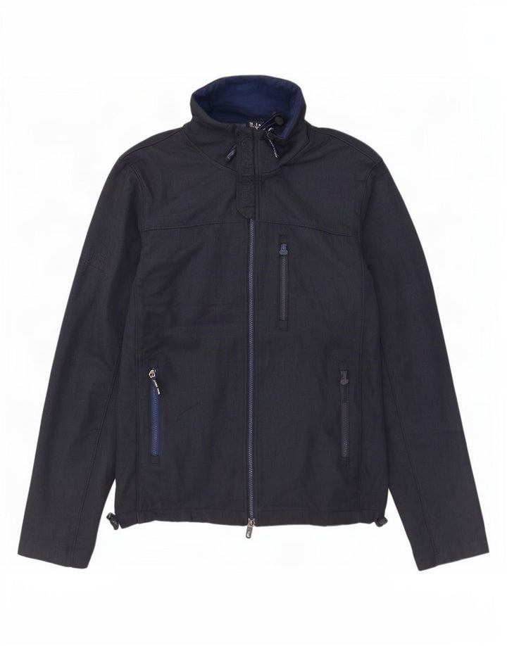 Superdry Herren Windtrekker Windjacke UK 42 XL Marineblau Polyester