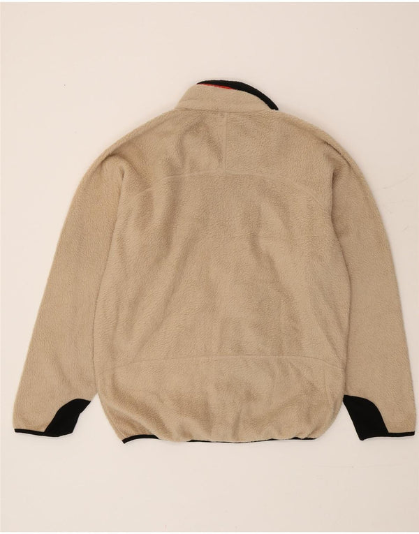 Fila Herren Fleecejacke UK 40 Large Beige Colourblock Polyester