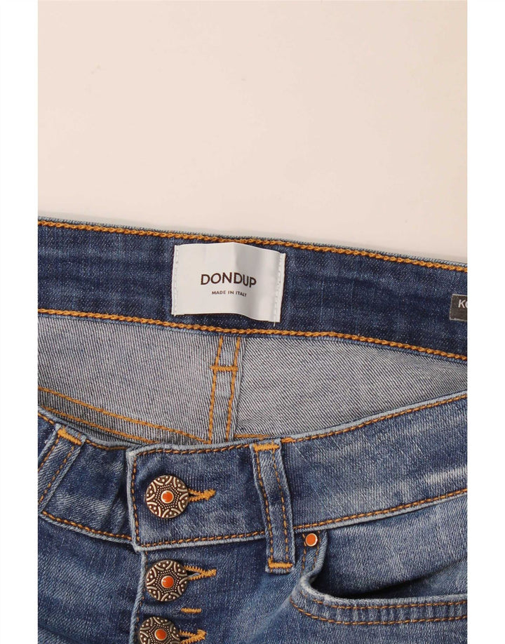 Dondup Damen Distressed-Crop-Jeans W30 L25 Blau