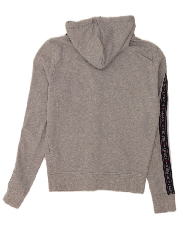 Tommy Hilfiger Herren-Kapuzenpullover mit grafischem Reißverschluss, klein, Grau, Farbblock
