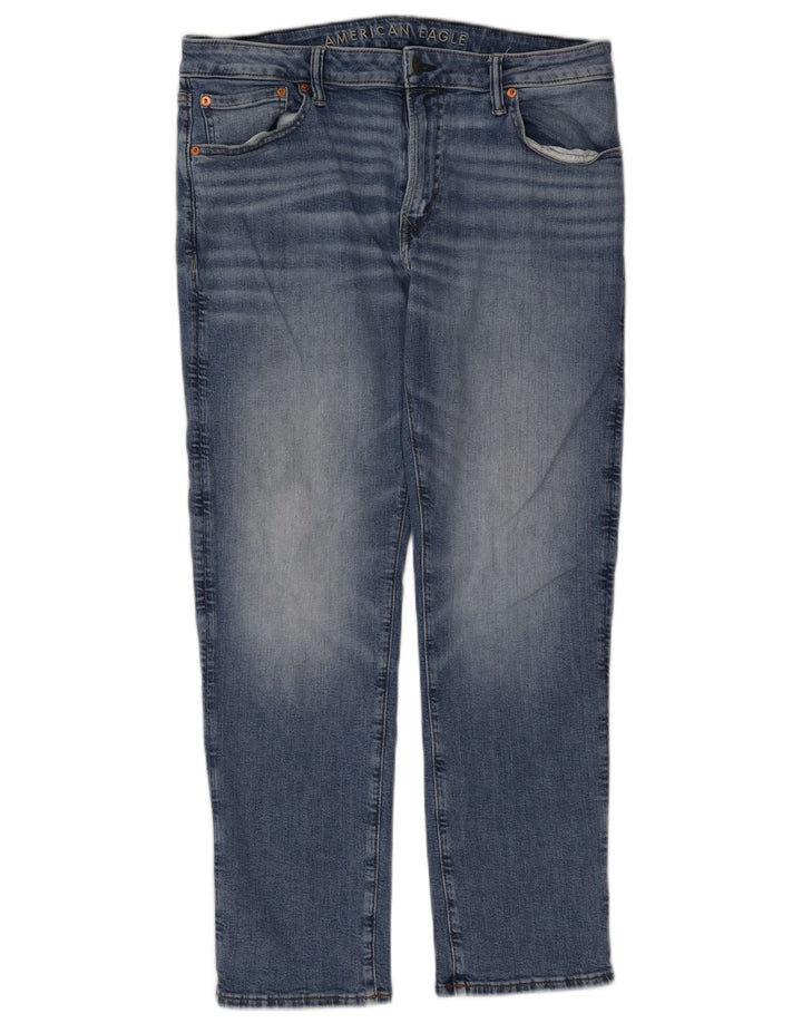 American Eagle Herren Airflex Slim Jeans W36 L30 Blaue Baumwolle
