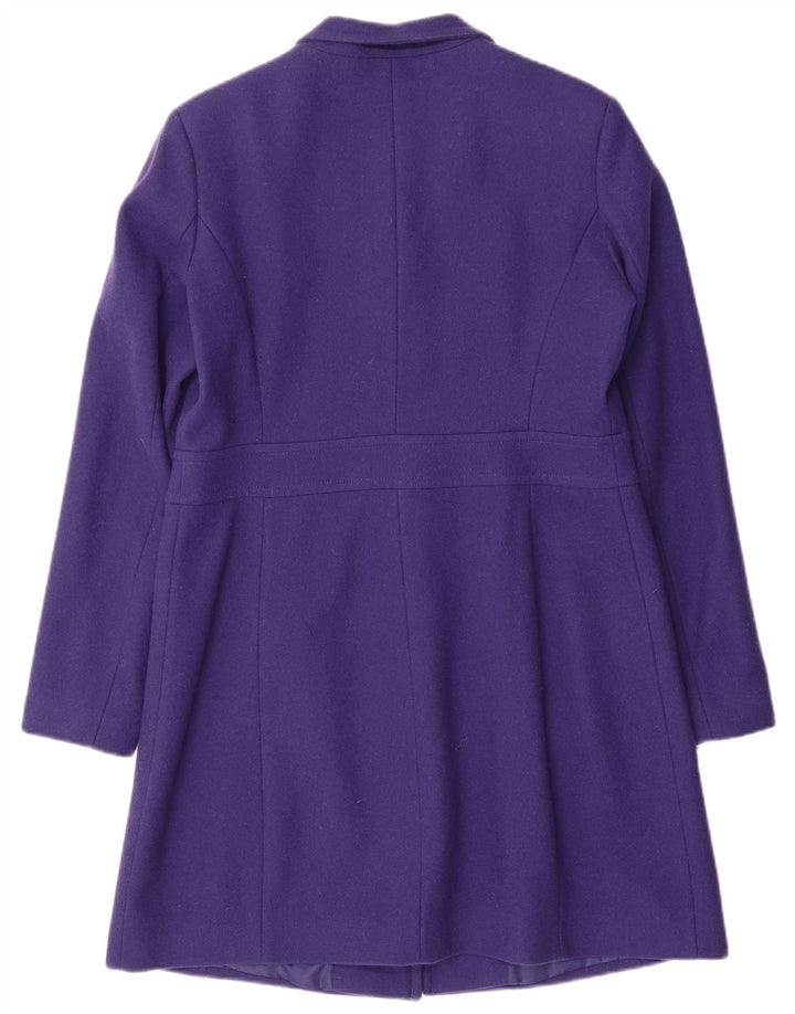 Benetton Damenmantel UK 14 Large Lila Wolle