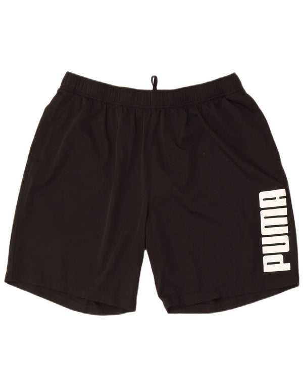 Puma Mens Graphic Sport Shorts 2XL Black Polyester