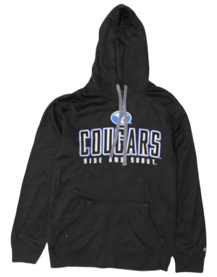 Champion Herren Cougars Graphic Kapuzenpullover, Größe S, Schwarz, Polyester