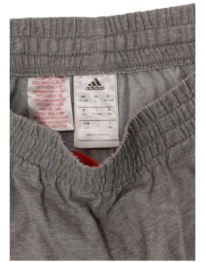 Adidas Sportshorts für Jungen, 13–14 Jahre, grau meliert