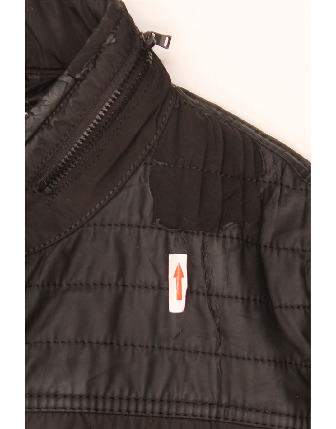 ZARA Herren Steppjacke mit Kapuze UK 38 Medium Schwarz