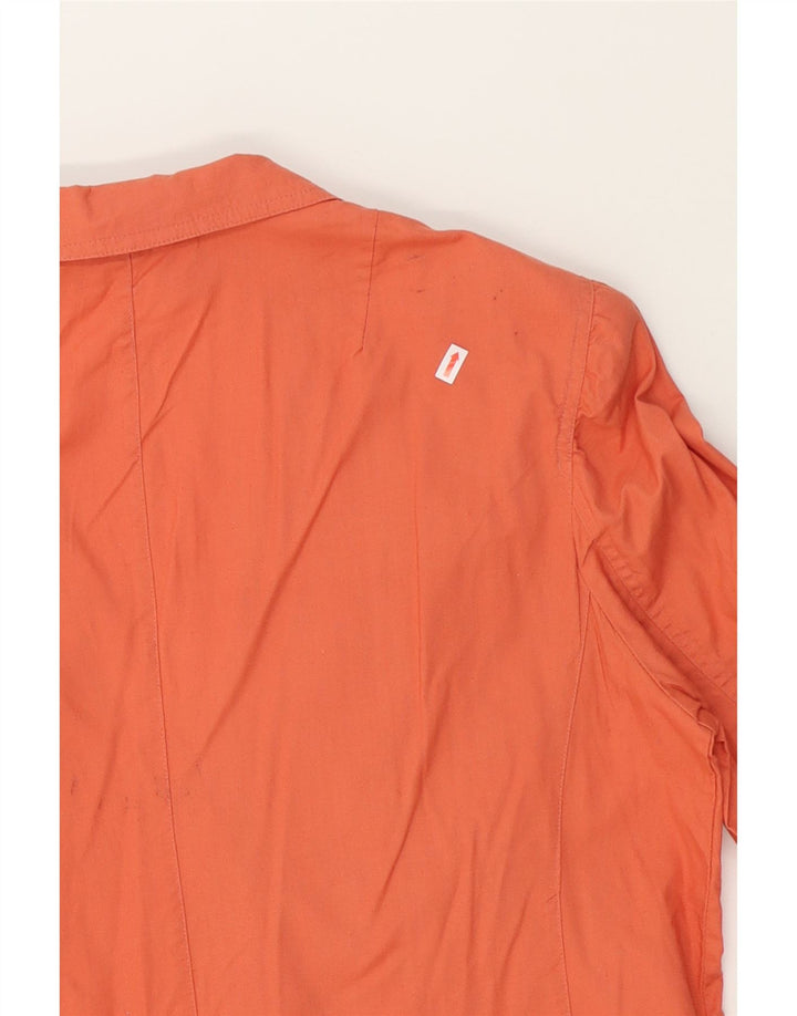 VINTAGE Womens Double Breasted Blazer Jacket IT 50 XL Orange Cotton Vintage Vintage and Second-Hand Vintage from Messina Hembry 