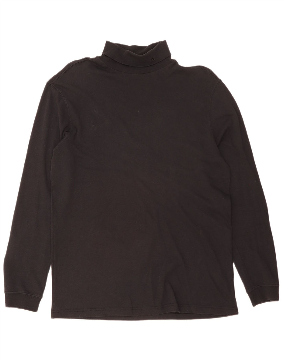 Champion Herren Rollkragenoberteil Langarm XL Schwarz Baumwolle