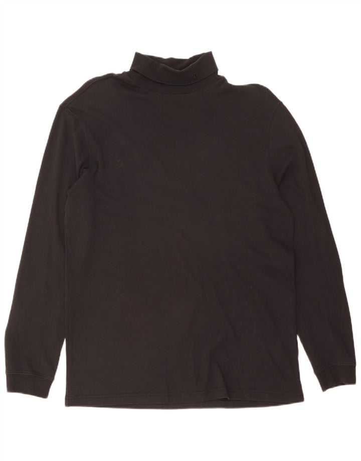 Champion Herren Rollkragenoberteil Langarm XL Schwarz Baumwolle