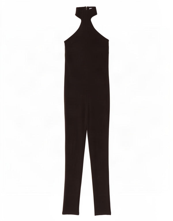 Ärmelloser Damen-Jumpsuit von Zara, Gr. 12, mittelschwarz