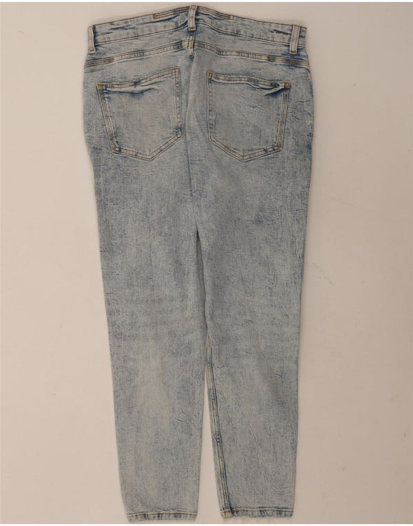 Zara Herren Distressed Slim Jeans EU 44 Large W34 L28 Blau