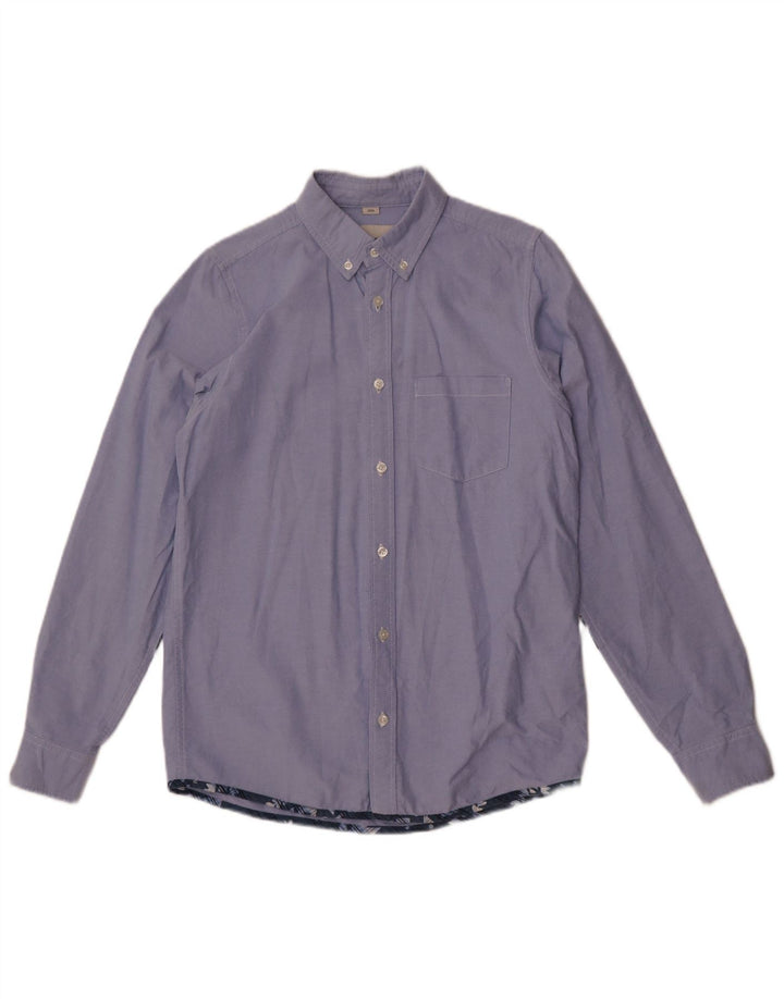 Carhartt Slim-Hemd für Herren, klein, Blau, Colourblock-Baumwolle