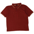 Champion Herren-Poloshirt aus mittelblauer, gestreifter Baumwolle