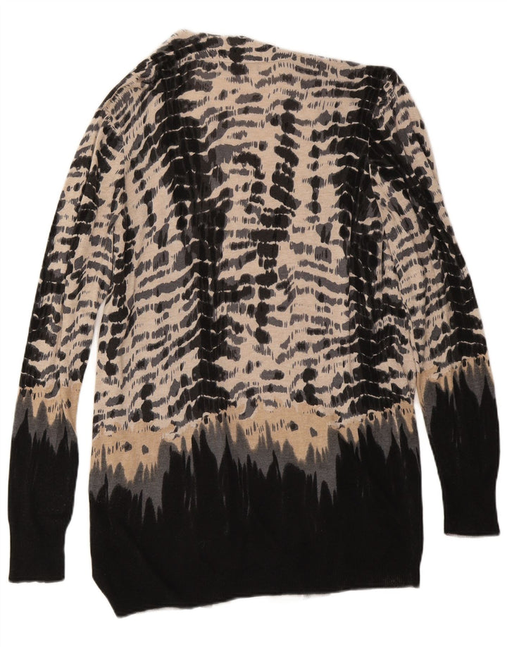MARKS & SPENCER Damen Longline-Cardigan-Pullover UK 12 Mittelbeige