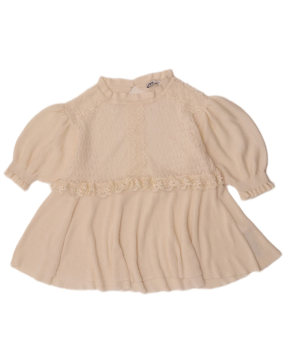 Zara Damen-Blusenoberteil mit 3/4-Ärmeln, Gr