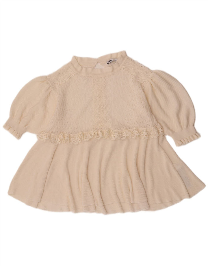 Zara Damen-Blusenoberteil mit 3/4-Ärmeln, Gr