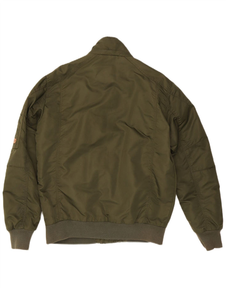 Jack & Jones Herren Bomberjacke UK 38 Medium Khaki Nylon
