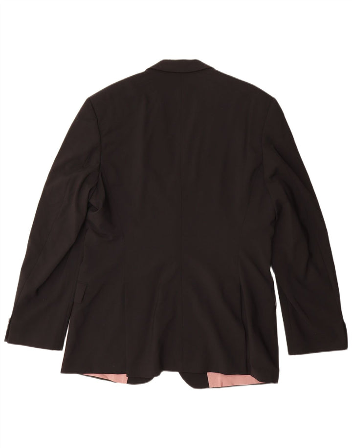 Hugo Boss Herren-Blazer mit 2 Knöpfen, US 46, 3XL, schwarze Wolle
