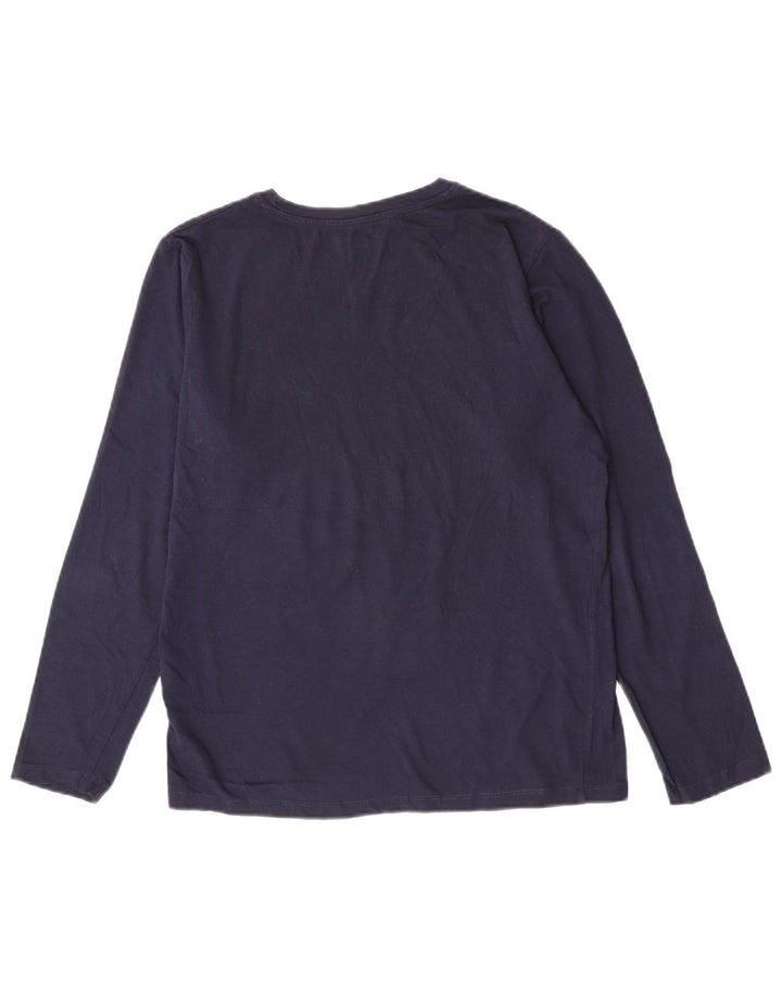 Jack & Jones Herren-Grafikoberteil, langärmelig, klein, marineblau, Baumwolle