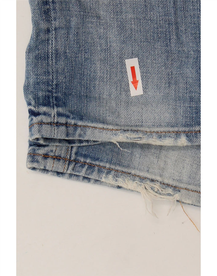 Replay Damen Distressed Slim Jeans W27 L32 Blaue Baumwolle