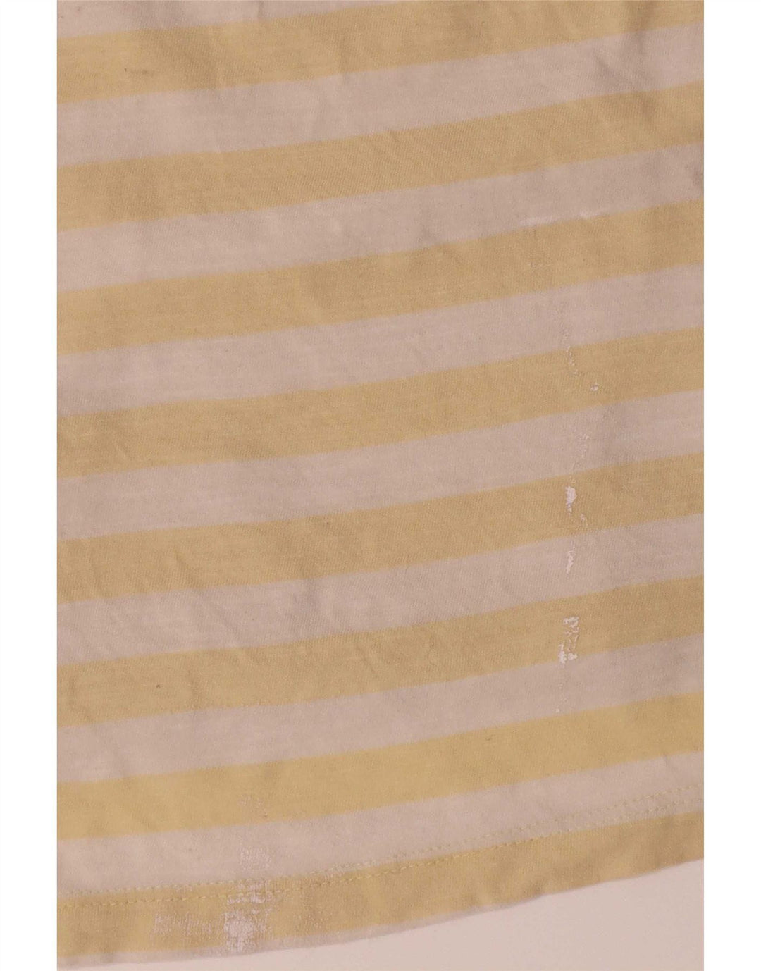 Jack & Jones Herren-T-Shirt-Oberteil aus mittelgelber, gestreifter Baumwolle